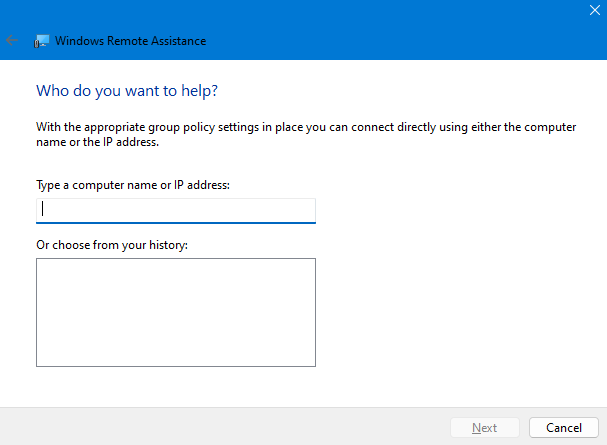 Remote Assistance u Windows 10 i 11, udaljeno spajanje
